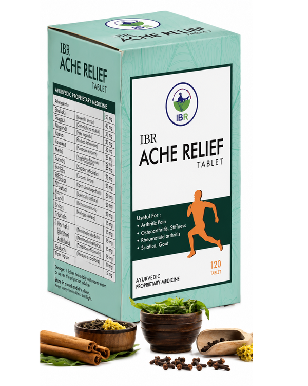 IBR Ache Relief Tablets – Ayurvedic Joint & Musculoskeletal Pain Support